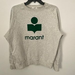 Etoile Isabel Marant sweatshirt crewneck green logo size 36